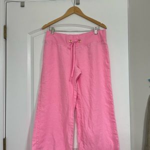 Lilly Pulitzer Pink Linen Pants